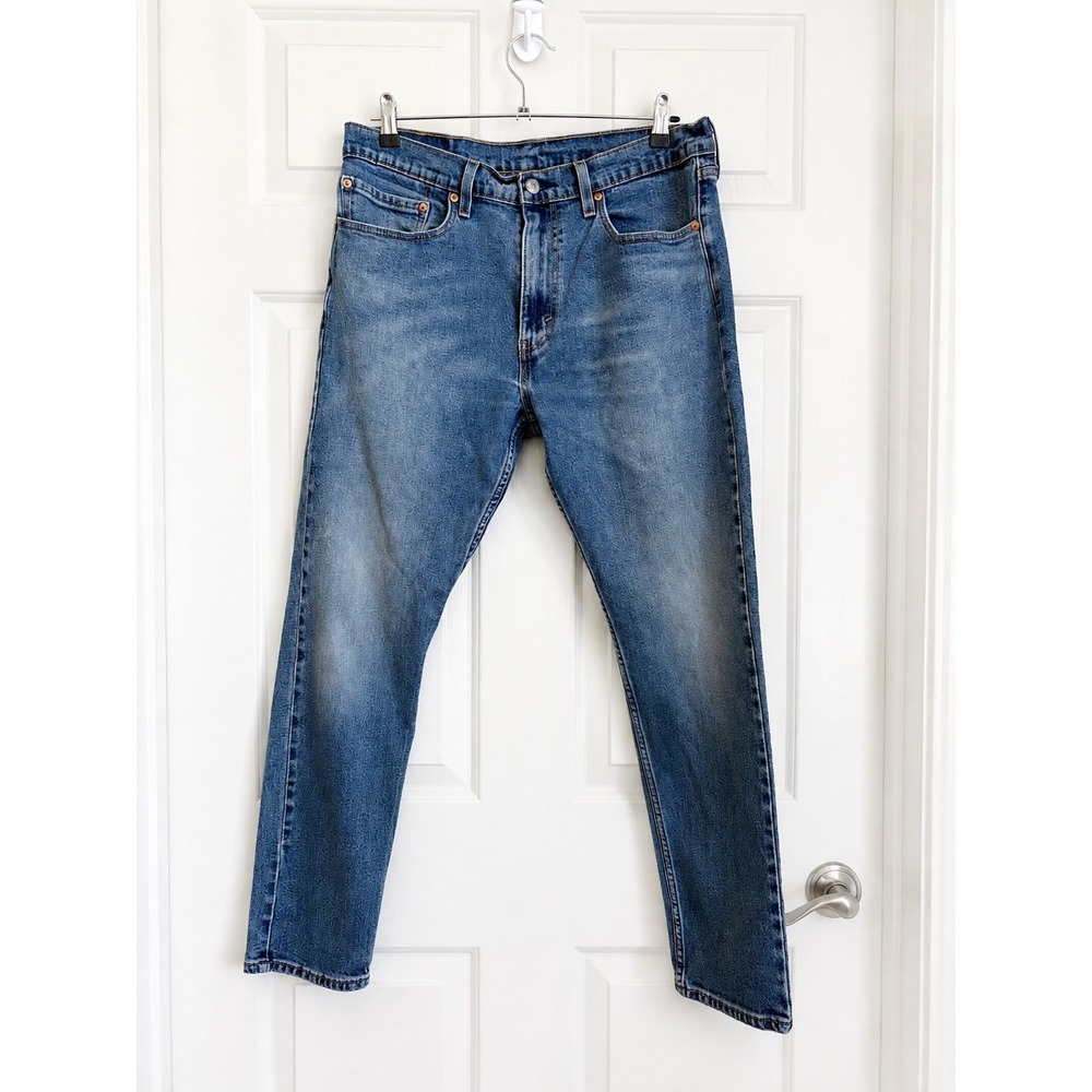 Levis 512 Slim Taper Jeans Medium Wash Blue Classic Denim Tapered Leg 34x30 Mens
